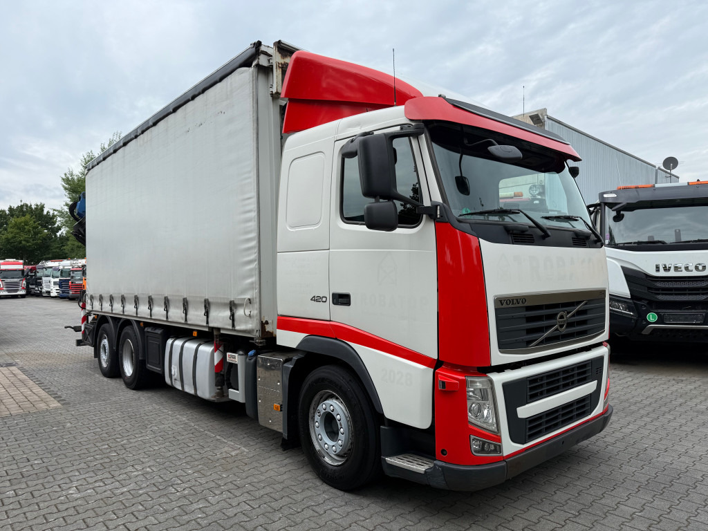 Curtainsider truck, Crane truck Volvo FH420 6X2*4 Palfinger 29002 bis 27 Meter: picture 9