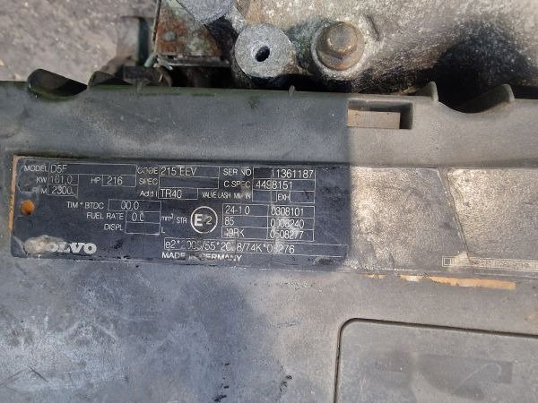 Volvo D5F 215EEV Engine (Truck) - Engine for Truck: picture 2 Volvo D5F 215EEV Engine (Truck) - Engine for Truck: picture 2