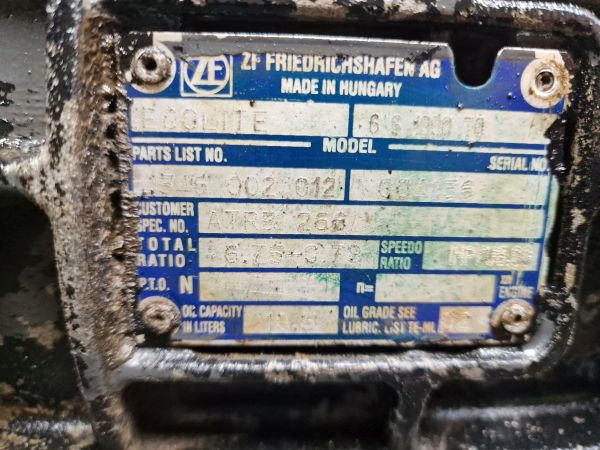 ZF 6S1000TO Gearbox - Gearbox: picture 2 ZF 6S1000TO Gearbox - Gearbox: picture 2