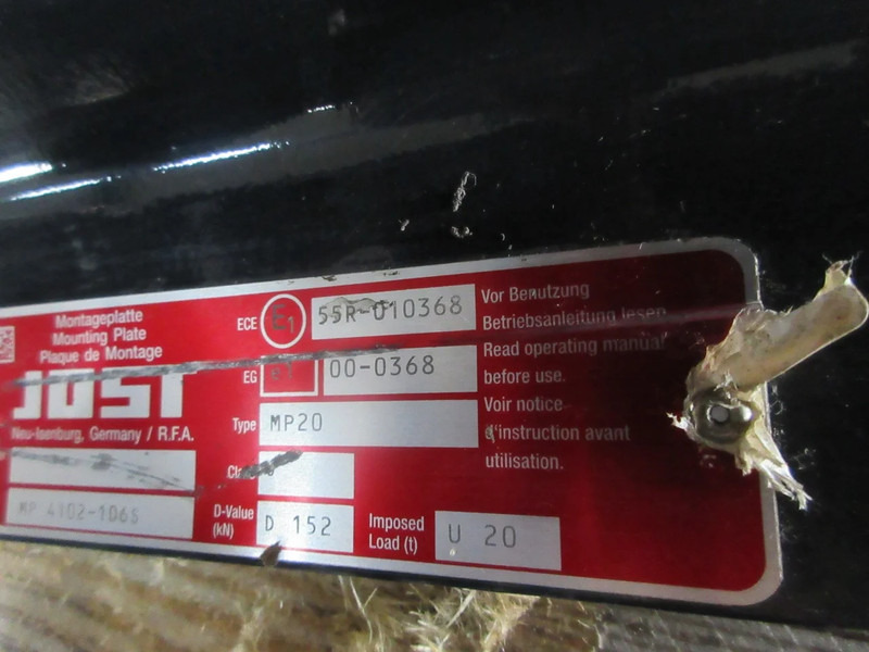 Jost 81.42710-6284//81.42175-0037//81.42710-6310 JOST D152 MP20 - Fifth wheel coupling for Truck: picture 5 Jost 81.42710-6284//81.42175-0037//81.42710-6310 JOST D152 MP20 - Fifth wheel coupling for Truck: picture 5