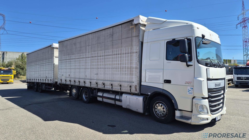 DAF XF 410 FAR SC EURO 6 - velkoobjemová souprava - prodejné jen s přívěsem SCHWARZMÜLLER TPA 2/E - cena je za celou soupravu - Curtainsider truck: picture 1 DAF XF 410 FAR SC EURO 6 - velkoobjemová souprava - prodejné jen s přívěsem SCHWARZMÜLLER TPA 2/E - cena je za celou soupravu - Curtainsider truck: picture 1
