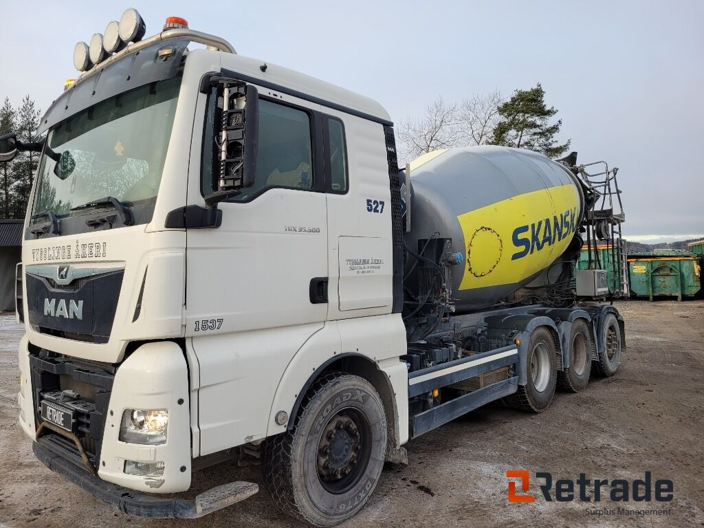 Betongbil betongroterare MAN TGX 35.500 8X4-4 BL Euro 6 - Concrete mixer truck: picture 1 Betongbil betongroterare MAN TGX 35.500 8X4-4 BL Euro 6 - Concrete mixer truck: picture 1