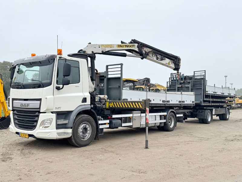 DAF CF400 + 17m Palfinger Crane / kran + Trailer - Hook lift truck, Crane truck: picture 1 DAF CF400 + 17m Palfinger Crane / kran + Trailer - Hook lift truck, Crane truck: picture 1