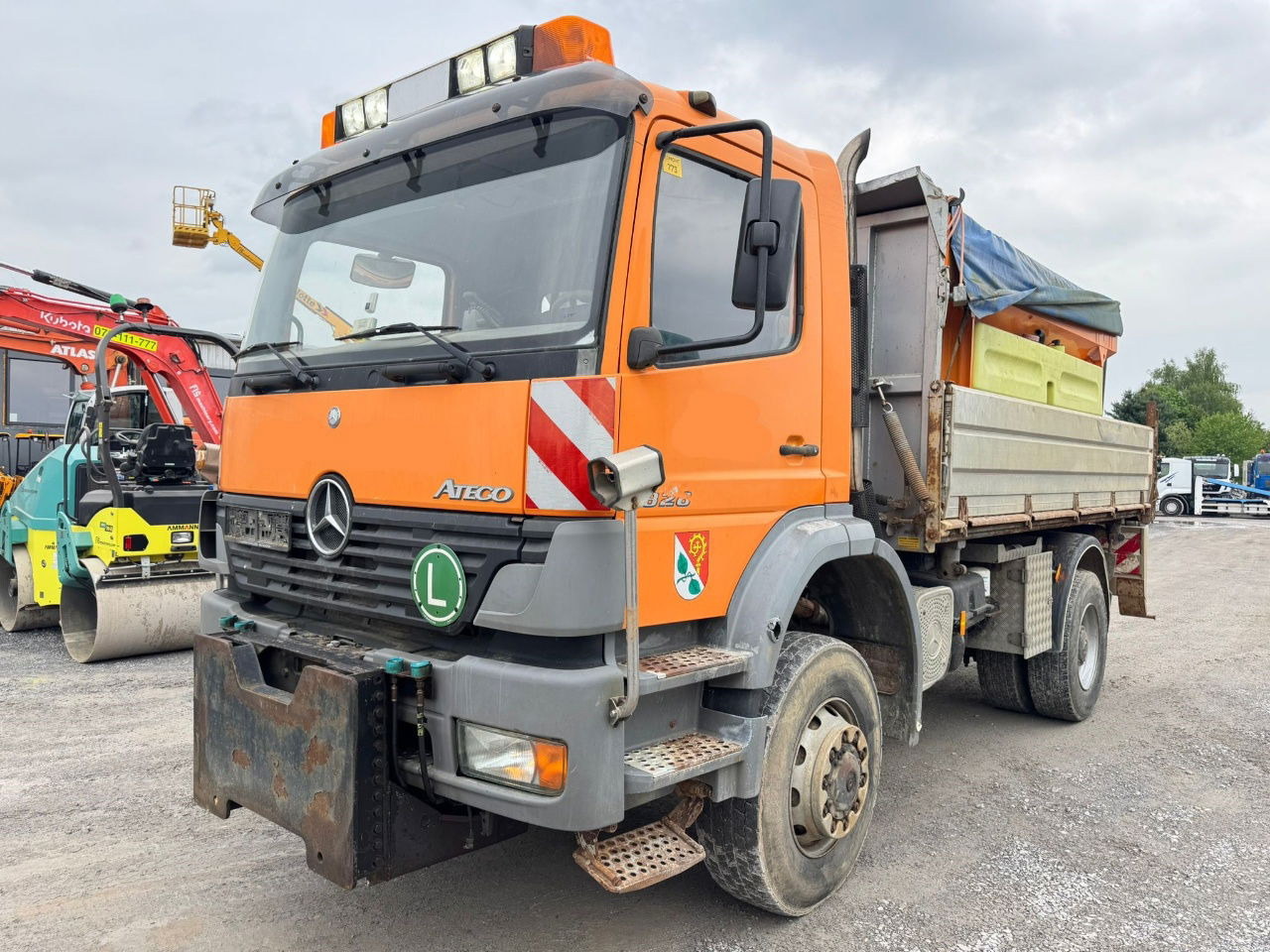 Mercedes-Benz Atego 1828 AK 4X4 meiller tipper - snow plow - salt spreader - Tipper: picture 1 Mercedes-Benz Atego 1828 AK 4X4 meiller tipper - snow plow - salt spreader - Tipper: picture 1