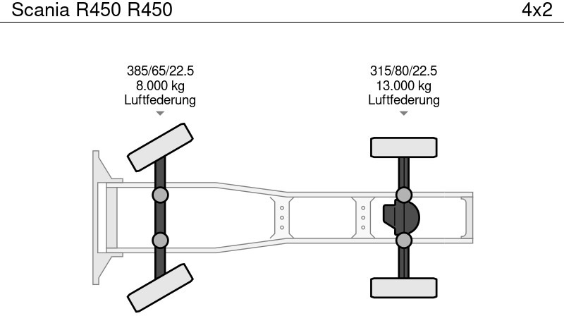 Tractor unit Scania R450 R450: picture 18