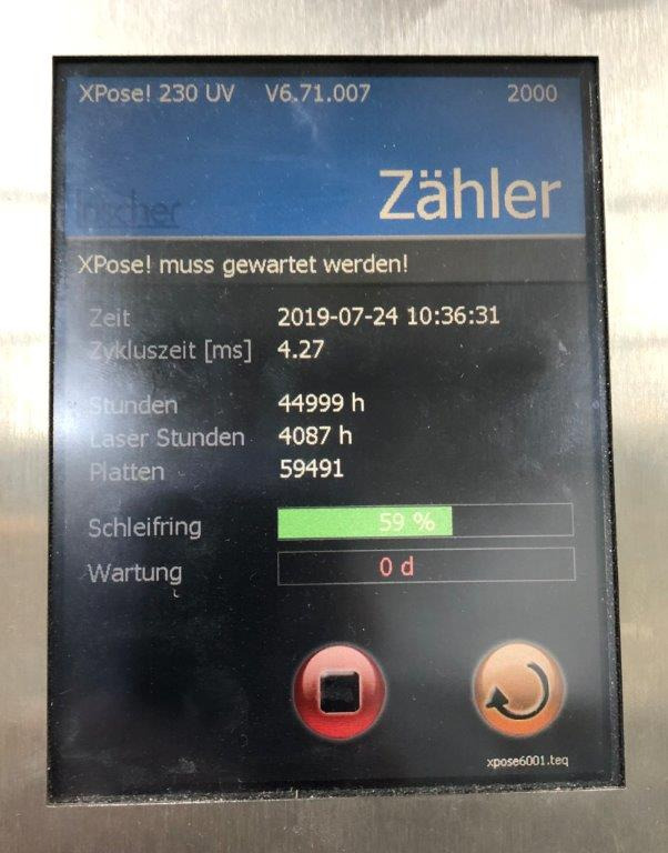 Leasing of Lüscher XPose 230 UV CtP system Lüscher XPose 230 UV CtP system: picture 7 Leasing of Lüscher XPose 230 UV CtP system Lüscher XPose 230 UV CtP system: picture 7