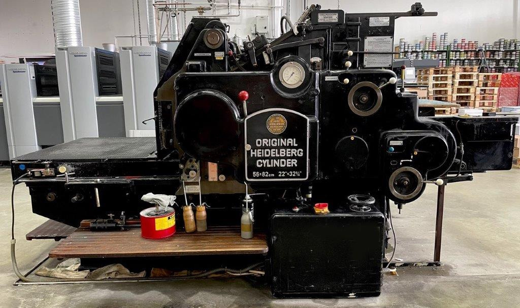 Original Heidelberg Zylinder OHZ SBB size 56 x 82 cm only for die cutting - Binding machine: picture 1 Original Heidelberg Zylinder OHZ SBB size 56 x 82 cm only for die cutting - Binding machine: picture 1