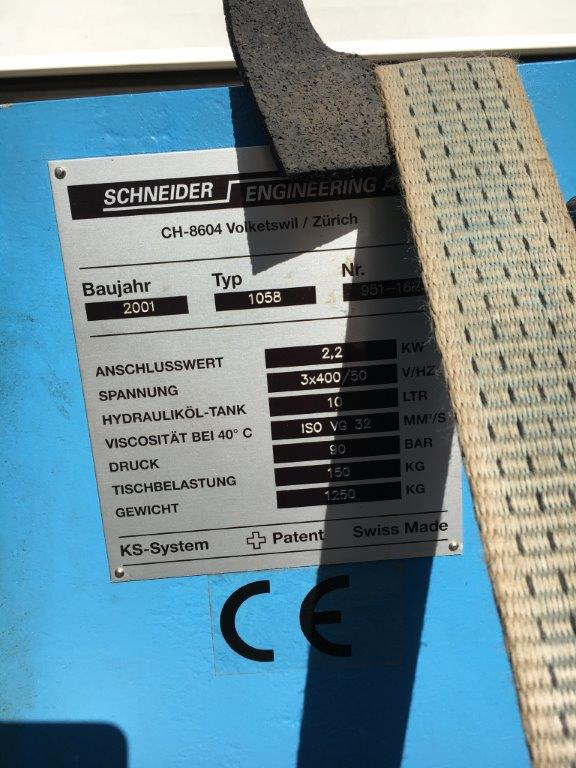 Schneider Enginneering Stacker (Transomat) Model 1058 - Paper cutting machine: picture 2 Schneider Enginneering Stacker (Transomat) Model 1058 - Paper cutting machine: picture 2