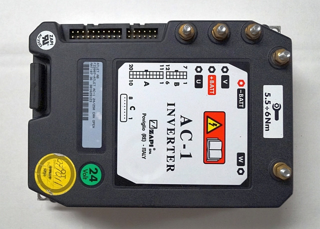 Atlet FZ2007 | Rijregeling Drive controller ZAPI AC1 FZ2007 24/250A can open sn. - ECU for Material handling equipment: picture 1 Atlet FZ2007 | Rijregeling Drive controller ZAPI AC1 FZ2007 24/250A can open sn. - ECU for Material handling equipment: picture 1