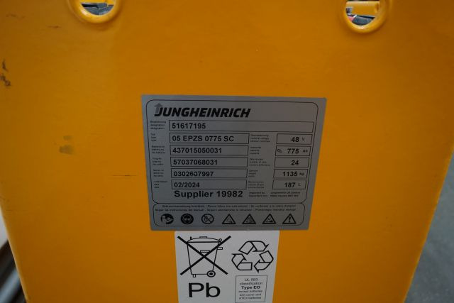 Jungheinrich unknown | Battery 48V775Ah 05-EPZS775SC Year 2024 weight 1135 kg sn - Battery for Material handling equipment: picture 4 Jungheinrich unknown | Battery 48V775Ah 05-EPZS775SC Year 2024 weight 1135 kg sn - Battery for Material handling equipment: picture 4