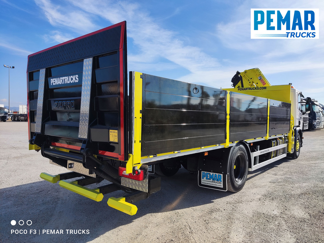 Crane truck SCANIA P 250 GRUA CAJA FIJA: picture 6