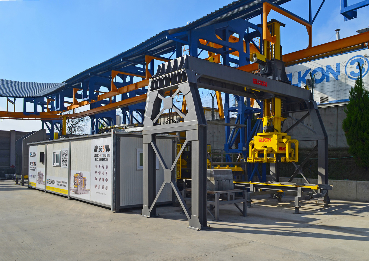 ELKON ELKOBLOCK-S36 FULLY AUTOMATIC SINGLE LAYER Concrete Block Machine - Construction machinery: picture 5 ELKON ELKOBLOCK-S36 FULLY AUTOMATIC SINGLE LAYER Concrete Block Machine - Construction machinery: picture 5