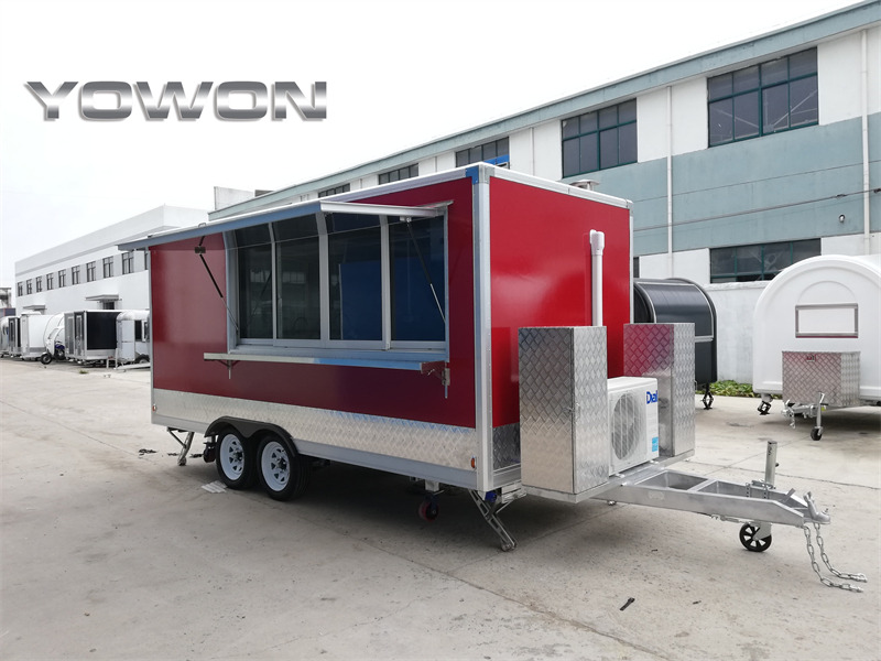 YOWON vintage model square food truck catering truck - Vending trailer: picture 4 YOWON vintage model square food truck catering truck - Vending trailer: picture 4