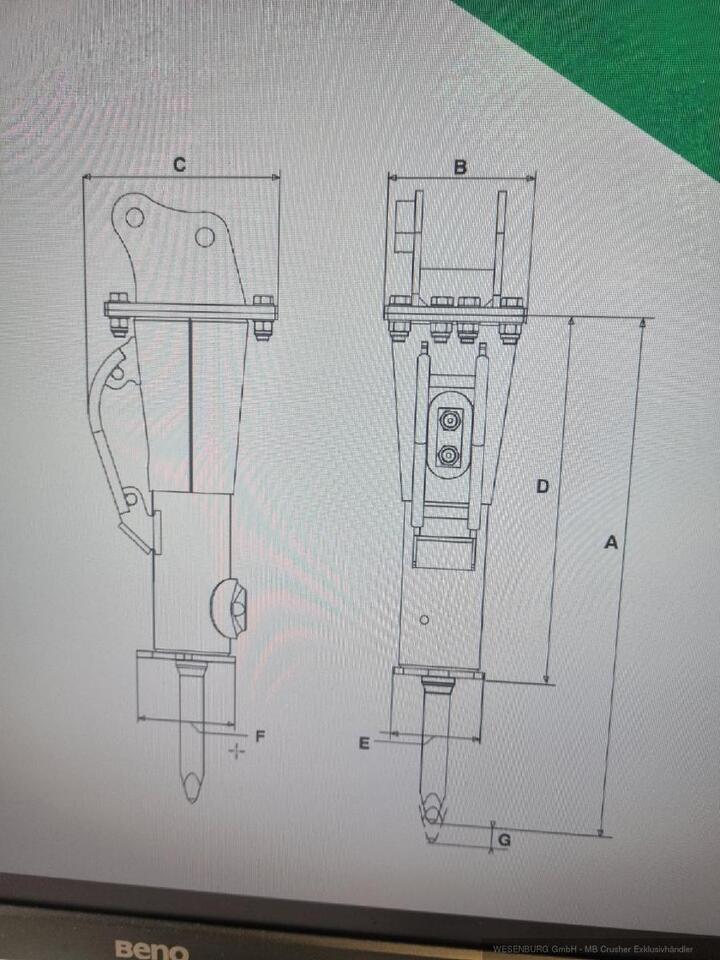 Montabert Hydraulikhammer SD6 Trägerklasse: 0,7 - 1,2 t - Hydraulic hammer for Construction machinery: picture 4 Montabert Hydraulikhammer SD6 Trägerklasse: 0,7 - 1,2 t - Hydraulic hammer for Construction machinery: picture 4