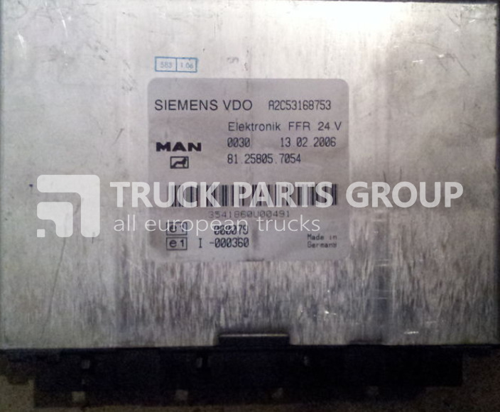 MAN TGA, TGX, ECU, EDC control unit FFR, 81258057052, 81258057054, 8 control unit - ECU for Truck: picture 4 MAN TGA, TGX, ECU, EDC control unit FFR, 81258057052, 81258057054, 8 control unit - ECU for Truck: picture 4
