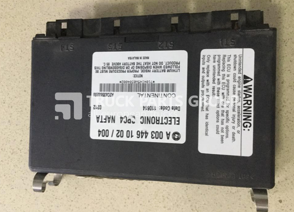 Mercedes euro6 CPC4 control unit, 0034469002, 0034469302, 0034469602, 0034469202, 0034469402,0034469502, 0054461902, 003449102, 0034461002, 0034461102 by CONTINENTAL, common powertrain controller con - ECU for Truck: picture 1 Mercedes euro6 CPC4 control unit, 0034469002, 0034469302, 0034469602, 0034469202, 0034469402,0034469502, 0054461902, 003449102, 0034461002, 0034461102 by CONTINENTAL, common powertrain controller con - ECU for Truck: picture 1