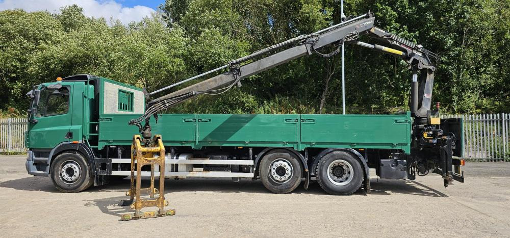 Dropside/ Flatbed truck, Crane truck Daf cf 310 Cf 310 brick crane: picture 10