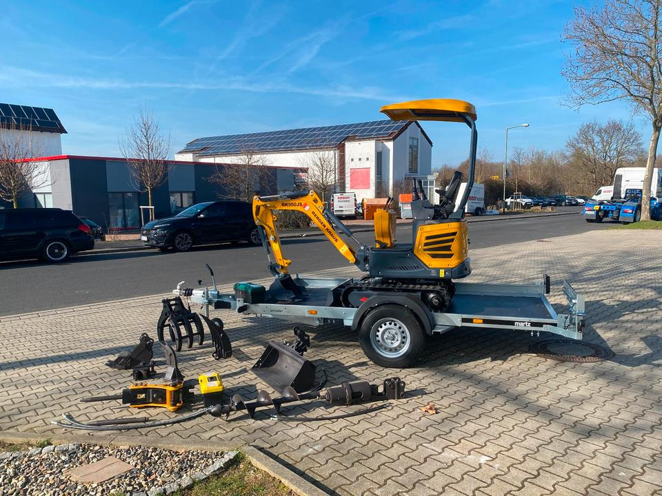 Minibagger BK950JS + Anhänger + Zubehör *INKL.19% MWST*BERGER KRAUS*JOYSTICK*SOFORT!* - Mini excavator, Trailer: picture 3 Minibagger BK950JS + Anhänger + Zubehör *INKL.19% MWST*BERGER KRAUS*JOYSTICK*SOFORT!* - Mini excavator, Trailer: picture 3