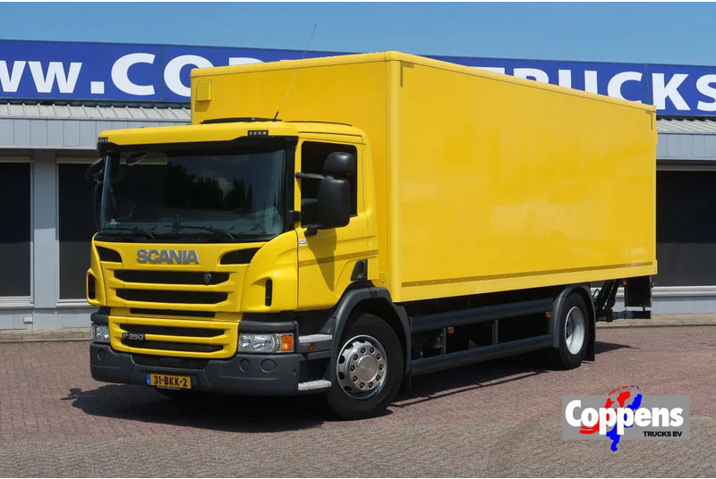 Scania P250 4x2 Bakwagen+Klep E6 Dhollandia 1500 kg - Box truck: picture 1 Scania P250 4x2 Bakwagen+Klep E6 Dhollandia 1500 kg - Box truck: picture 1