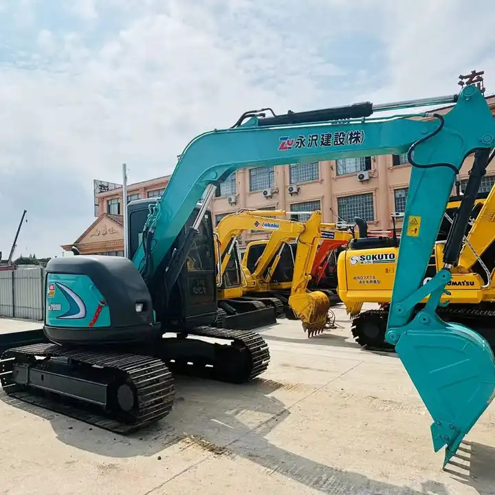 Original Color 7 Ton Hydraulic Excavator Kobelco Sk75-8 Mini Tracked Excavator With Quality Warranty In Shanghai - Crawler excavator: picture 1 Original Color 7 Ton Hydraulic Excavator Kobelco Sk75-8 Mini Tracked Excavator With Quality Warranty In Shanghai - Crawler excavator: picture 1