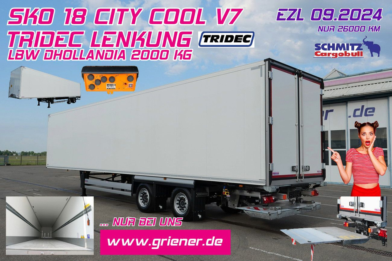 Schmitz Cargobull SKO 18/ LZG CITY /COOL V7 LBW /TRIDEC /FP 45 - Closed box semi-trailer: picture 1 Schmitz Cargobull SKO 18/ LZG CITY /COOL V7 LBW /TRIDEC /FP 45 - Closed box semi-trailer: picture 1