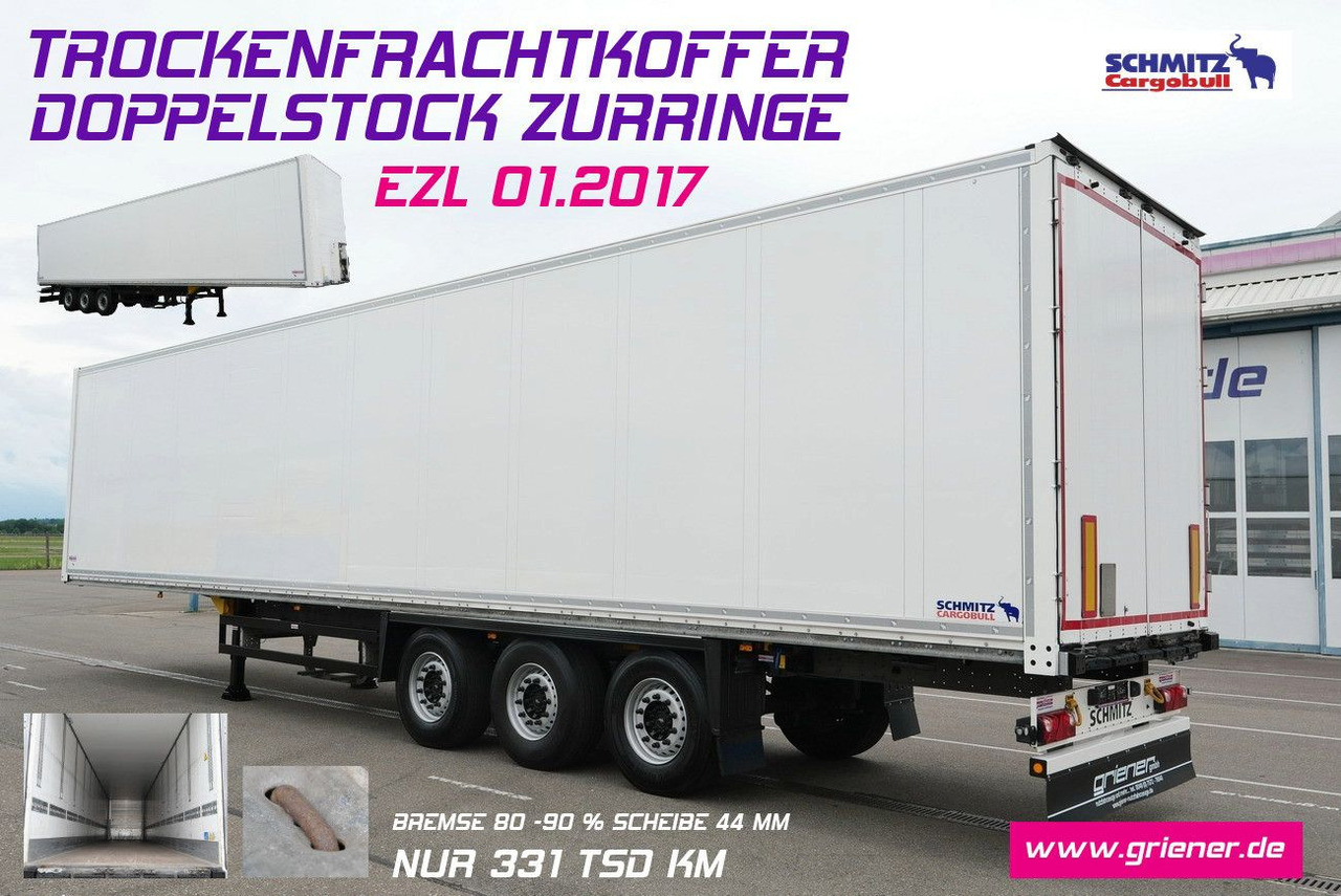 Schmitz Cargobull SKO 24/DOPPELSTOCK/ZURRLEISTE /ZURRINGE - Closed box semi-trailer: picture 1 Schmitz Cargobull SKO 24/DOPPELSTOCK/ZURRLEISTE /ZURRINGE - Closed box semi-trailer: picture 1