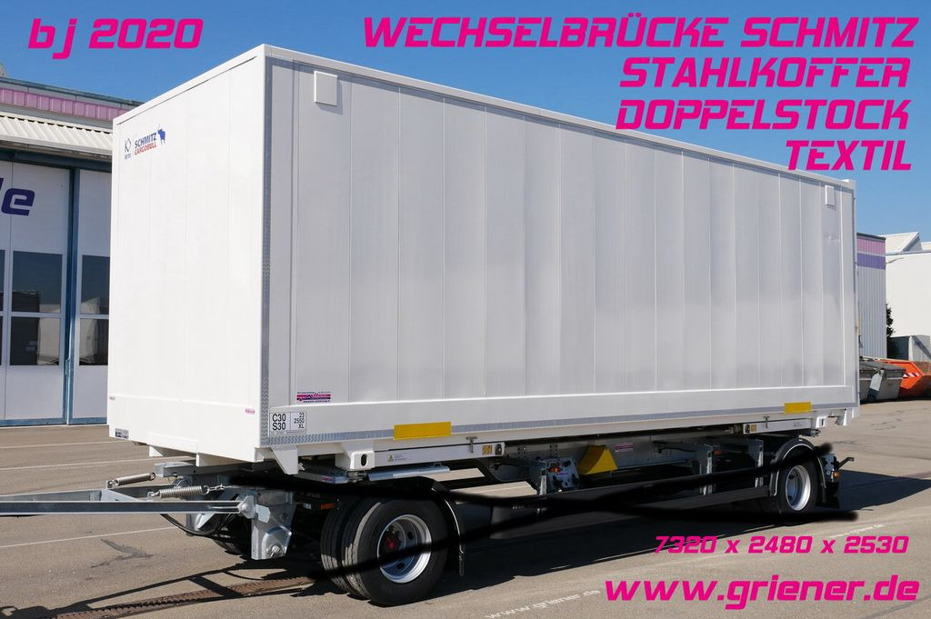 Schmitz Cargobull WKSTG 7,45 /STAHLKOFFER / TEXTIL / DOPPELSTOCK Schmitz Cargobull WKSTG 7,45 /STAHLKOFFER / TEXTIL / DOPPELSTOCK - Container transporter/ Swap body trailer: picture 1 Schmitz Cargobull WKSTG 7,45 /STAHLKOFFER / TEXTIL / DOPPELSTOCK Schmitz Cargobull WKSTG 7,45 /STAHLKOFFER / TEXTIL / DOPPELSTOCK - Container transporter/ Swap body trailer: picture 1