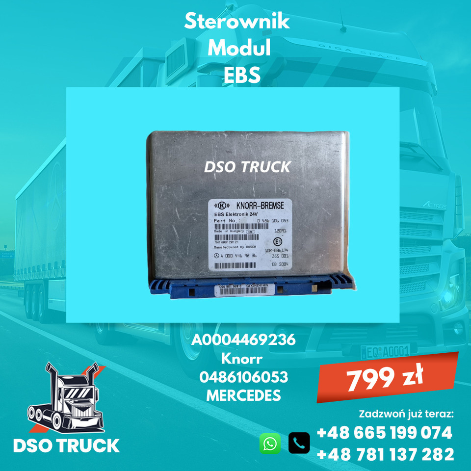 Sterownik Modul EBS Knorr A0014460436 A0004469236 A0004468836 Mercedes - Spare parts: picture 2 Sterownik Modul EBS Knorr A0014460436 A0004469236 A0004468836 Mercedes - Spare parts: picture 2