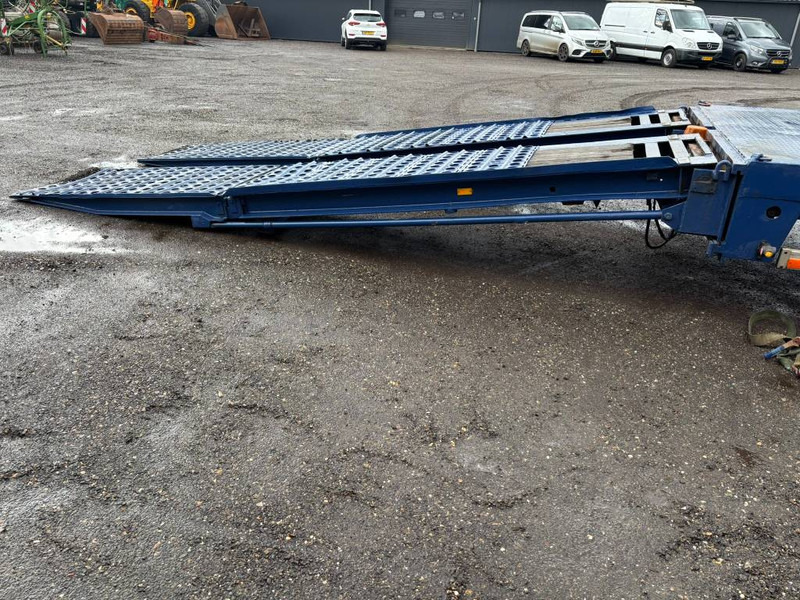 Low loader semi-trailer Broshuis Lowloader tieflader 3 assen leaf spring, laadklep: picture 8
