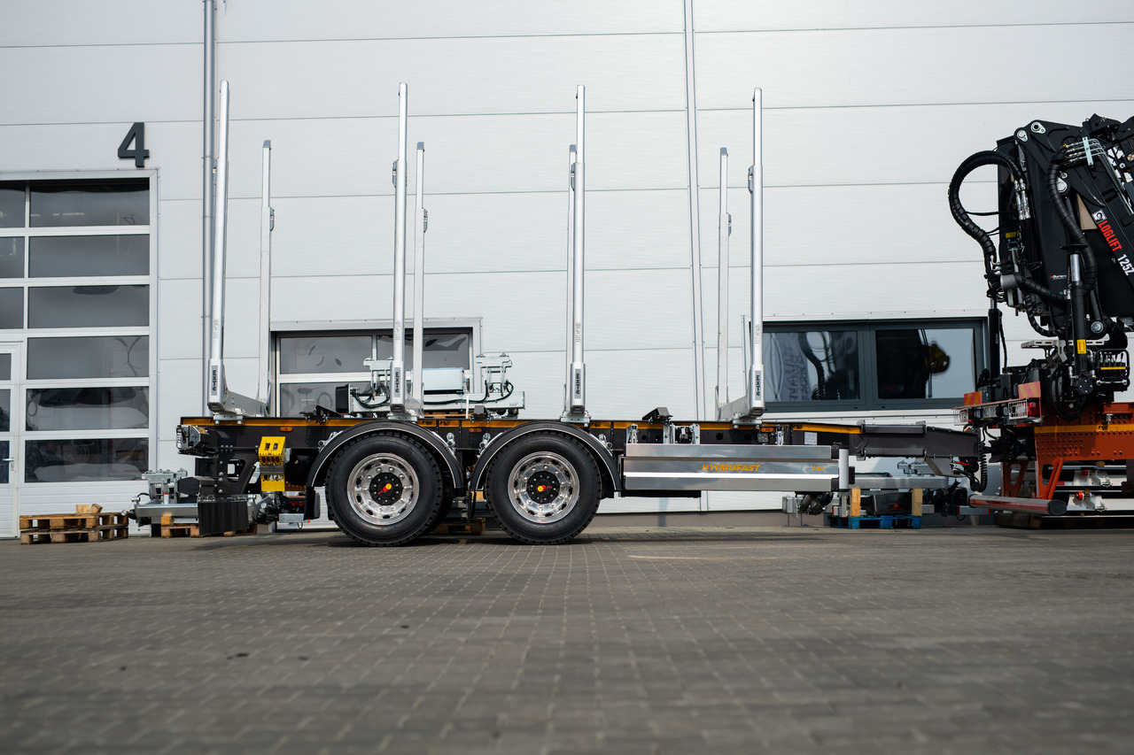 Hydrofast Przyczepa tandem od przewozu drewna na stanie / Timber tandem trailer in stock /Tandem-Anhänger aus Holz/ - Log trailer: picture 1 Hydrofast Przyczepa tandem od przewozu drewna na stanie / Timber tandem trailer in stock /Tandem-Anhänger aus Holz/ - Log trailer: picture 1