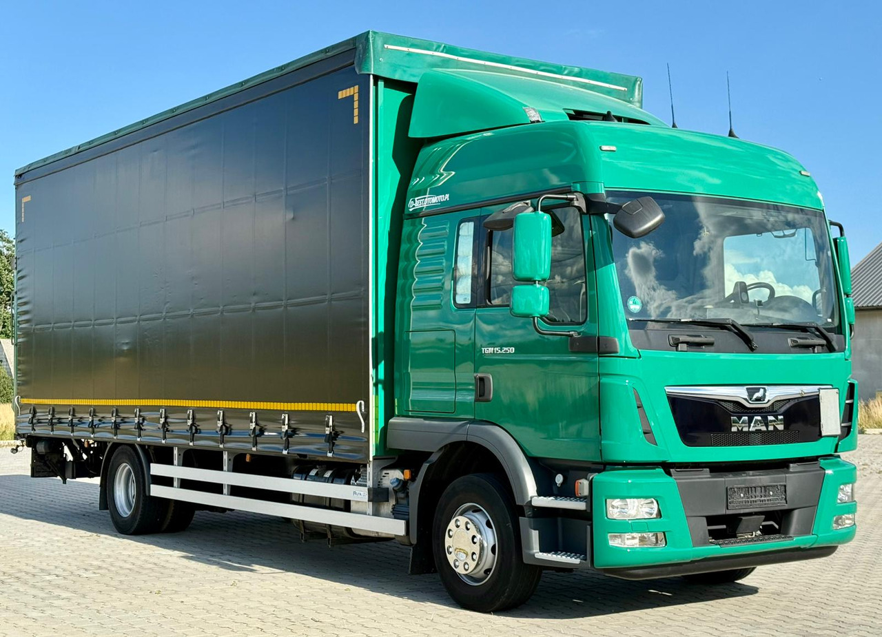 MAN TGM 12.250 / TGL 12.250 / FIRANKA / WINDA / AUTOMAT / 18 PALET / SYPIALKA / 2017 ROK - Curtainsider truck: picture 1 MAN TGM 12.250 / TGL 12.250 / FIRANKA / WINDA / AUTOMAT / 18 PALET / SYPIALKA / 2017 ROK - Curtainsider truck: picture 1