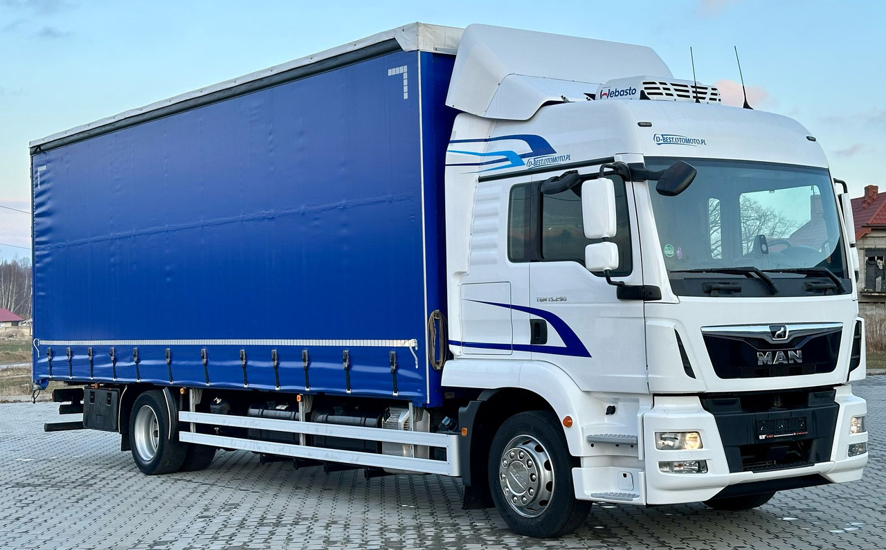 MAN TGM 15.290 / FIRANKA / 20 EUROPALET / AUTOMAT / SYPIALKA / DMC 16 T / 8 400 KG ŁADOWNOŚĆ - Curtainsider truck: picture 1 MAN TGM 15.290 / FIRANKA / 20 EUROPALET / AUTOMAT / SYPIALKA / DMC 16 T / 8 400 KG ŁADOWNOŚĆ - Curtainsider truck: picture 1