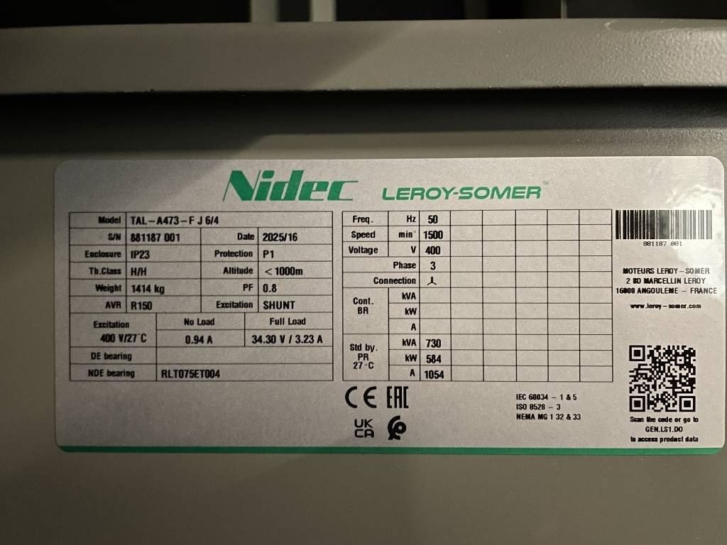 Leasing of Cummins KTAA19-G6A - 700 kVA Generator - DPX-19848  Cummins KTAA19-G6A - 700 kVA Generator - DPX-19848: picture 21
