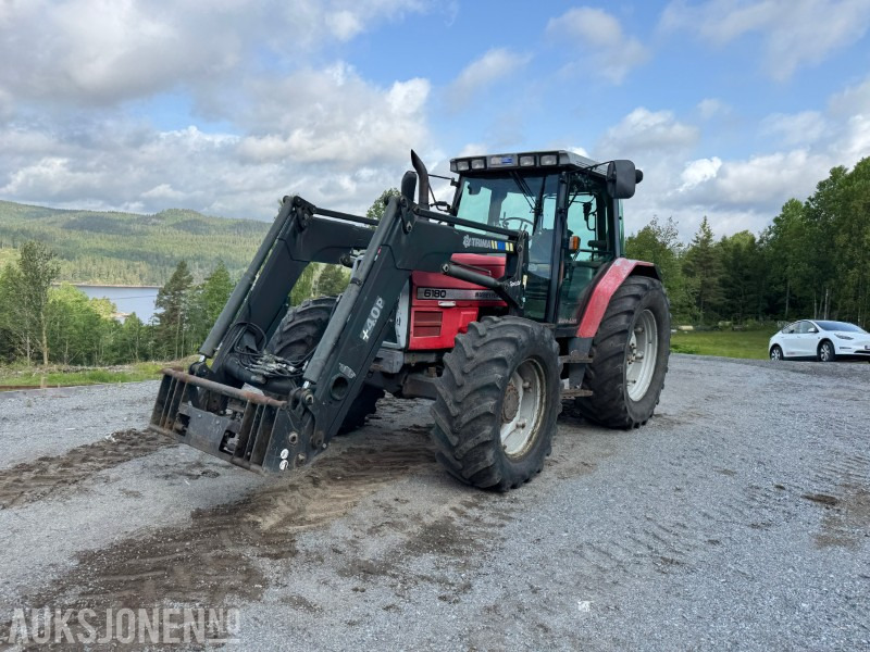1998 Massey Ferguson 6180 Traktor med frontlaster og vendegir - Farm tractor: picture 2 1998 Massey Ferguson 6180 Traktor med frontlaster og vendegir - Farm tractor: picture 2