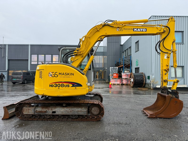 2008 Kato HD 308 US 8-tonns gravemaskin - Klepp hurtigfeste - Klepp graveskuff + pusseskuff m/tilt - 3927 timer - Excavator: picture 4 2008 Kato HD 308 US 8-tonns gravemaskin - Klepp hurtigfeste - Klepp graveskuff + pusseskuff m/tilt - 3927 timer - Excavator: picture 4