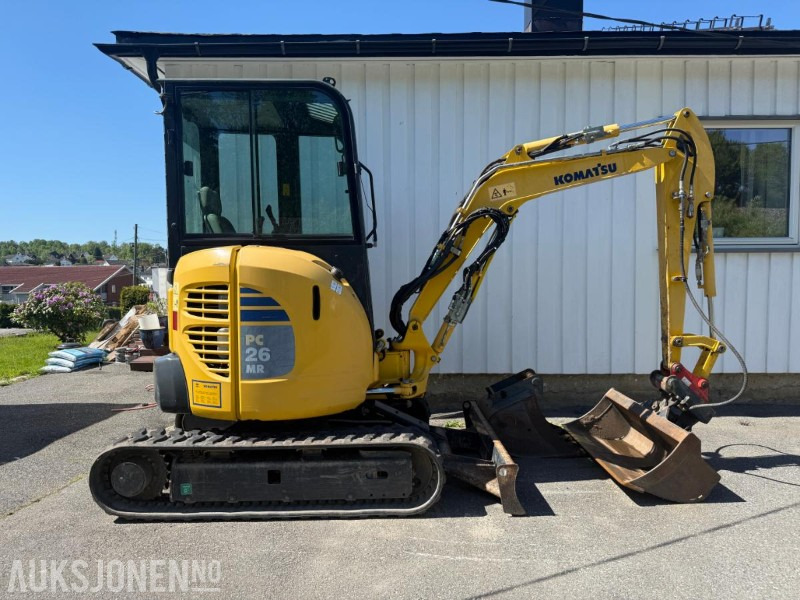 2016 Komatsu PC26MR minigraver m/2 skuffer. - Mini excavator: picture 3 2016 Komatsu PC26MR minigraver m/2 skuffer. - Mini excavator: picture 3