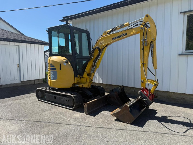 2016 Komatsu PC26MR minigraver m/2 skuffer. - Mini excavator: picture 2 2016 Komatsu PC26MR minigraver m/2 skuffer. - Mini excavator: picture 2