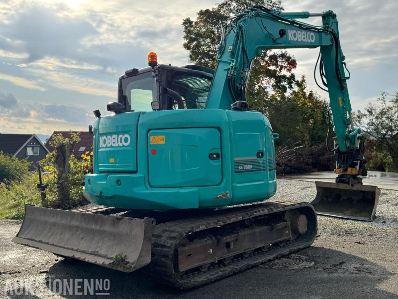 2018 Kobelco SK75SR-3E gravemaskin med 2 skuffer / Tiltrotator - Excavator: picture 5 2018 Kobelco SK75SR-3E gravemaskin med 2 skuffer / Tiltrotator - Excavator: picture 5