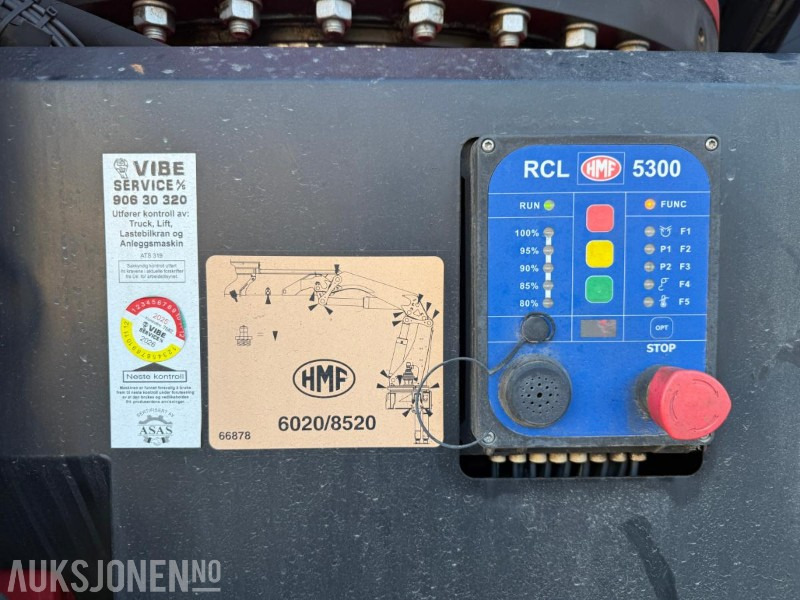 Crane truck 2018 Volvo FH540 KRANBIL HMF8520 KRAN M/JIBB EURO 6 SERVICEHISTORIKK 551HK.: picture 18