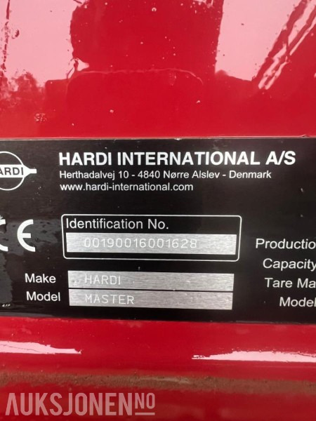 2019 Hardi Master 1200 - Agricultural machinery: picture 3 2019 Hardi Master 1200 - Agricultural machinery: picture 3