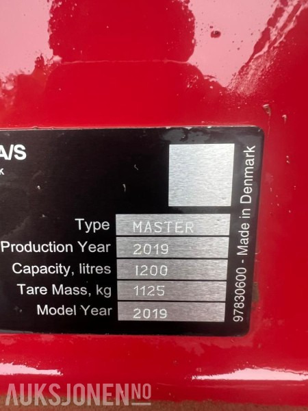 2019 Hardi Master 1200 - Agricultural machinery: picture 4 2019 Hardi Master 1200 - Agricultural machinery: picture 4
