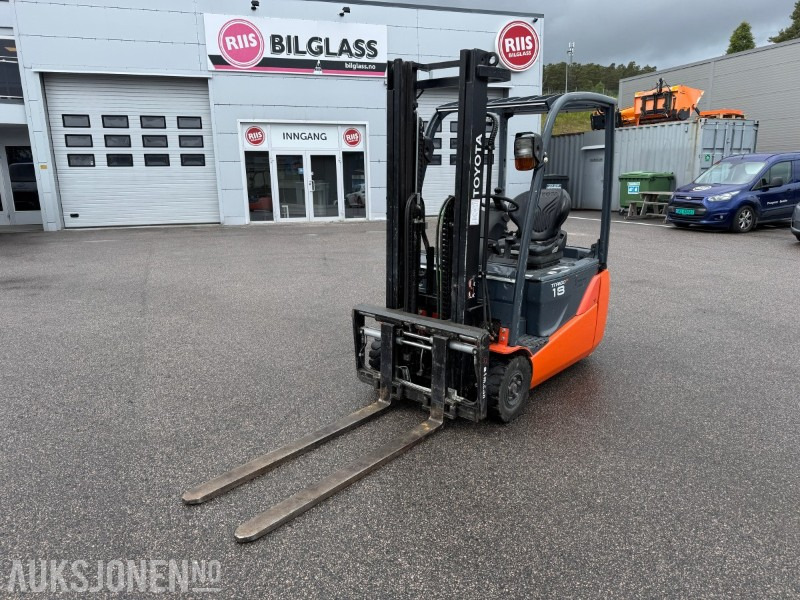 2013 Toyota 8FBET18 elektrisk gaffeltruck - Material handling equipment: picture 1 2013 Toyota 8FBET18 elektrisk gaffeltruck - Material handling equipment: picture 1