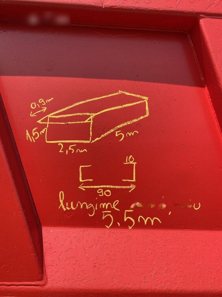 Bena 8x4 cu semissiu si cilindru : 5,5 m lungime semisasiu - Body and exterior for Truck: picture 4 Bena 8x4 cu semissiu si cilindru : 5,5 m lungime semisasiu - Body and exterior for Truck: picture 4