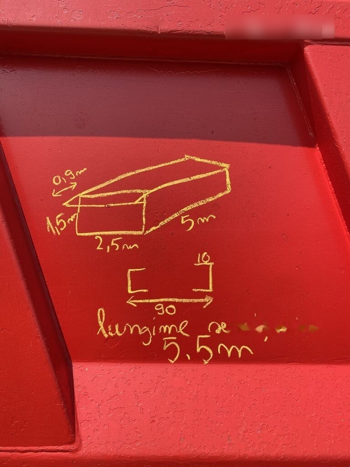 Bena 8x4 cu semissiu si cilindru : 5,5 m lungime semisasiu - Body and exterior for Truck: picture 3 Bena 8x4 cu semissiu si cilindru : 5,5 m lungime semisasiu - Body and exterior for Truck: picture 3