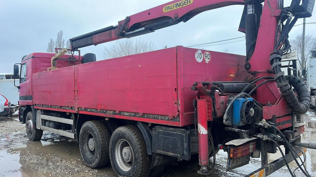 Dropside/ Flatbed truck, Crane truck Mercedes-Benz Actros MP1: picture 8