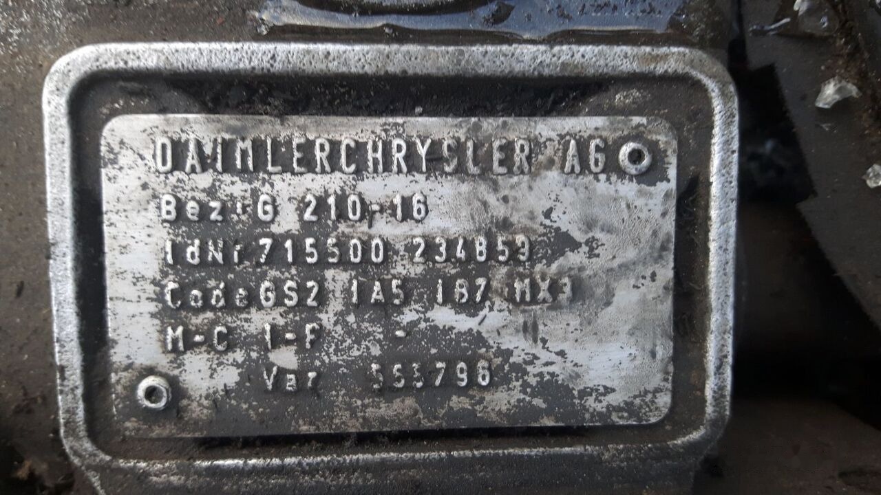 G 210-16 Mercedes-Benz Actros - Gearbox for Truck: picture 2 G 210-16 Mercedes-Benz Actros - Gearbox for Truck: picture 2