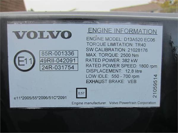 Volvo D13A 520 HP VEB E5   Volvo FH 13 - Engine for Truck: picture 3 Volvo D13A 520 HP VEB E5   Volvo FH 13 - Engine for Truck: picture 3