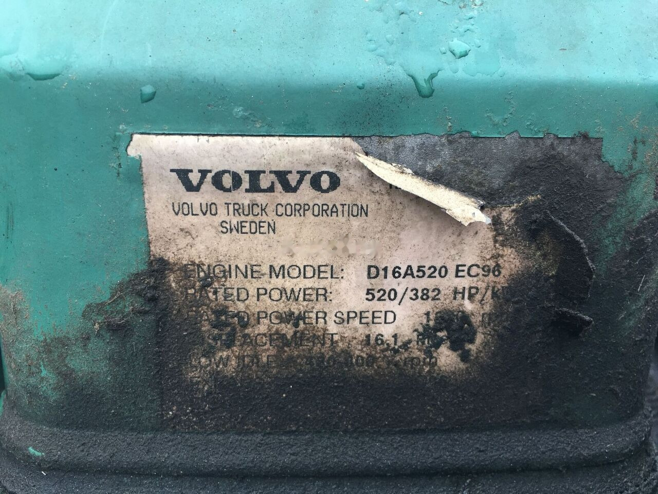 Volvo D16A EC96 Volvo FH, PENTA - Engine for Truck: picture 4 Volvo D16A EC96 Volvo FH, PENTA - Engine for Truck: picture 4