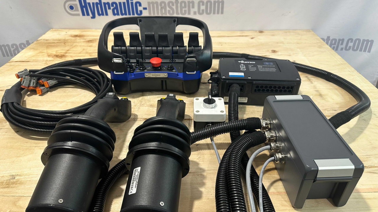 Control Set Radio Remote Scanreco RC400 and JP Joysticks PWM for Nordhydraulic, Kubota, Parker - Forestry equipment: picture 1 Control Set Radio Remote Scanreco RC400 and JP Joysticks PWM for Nordhydraulic, Kubota, Parker - Forestry equipment: picture 1