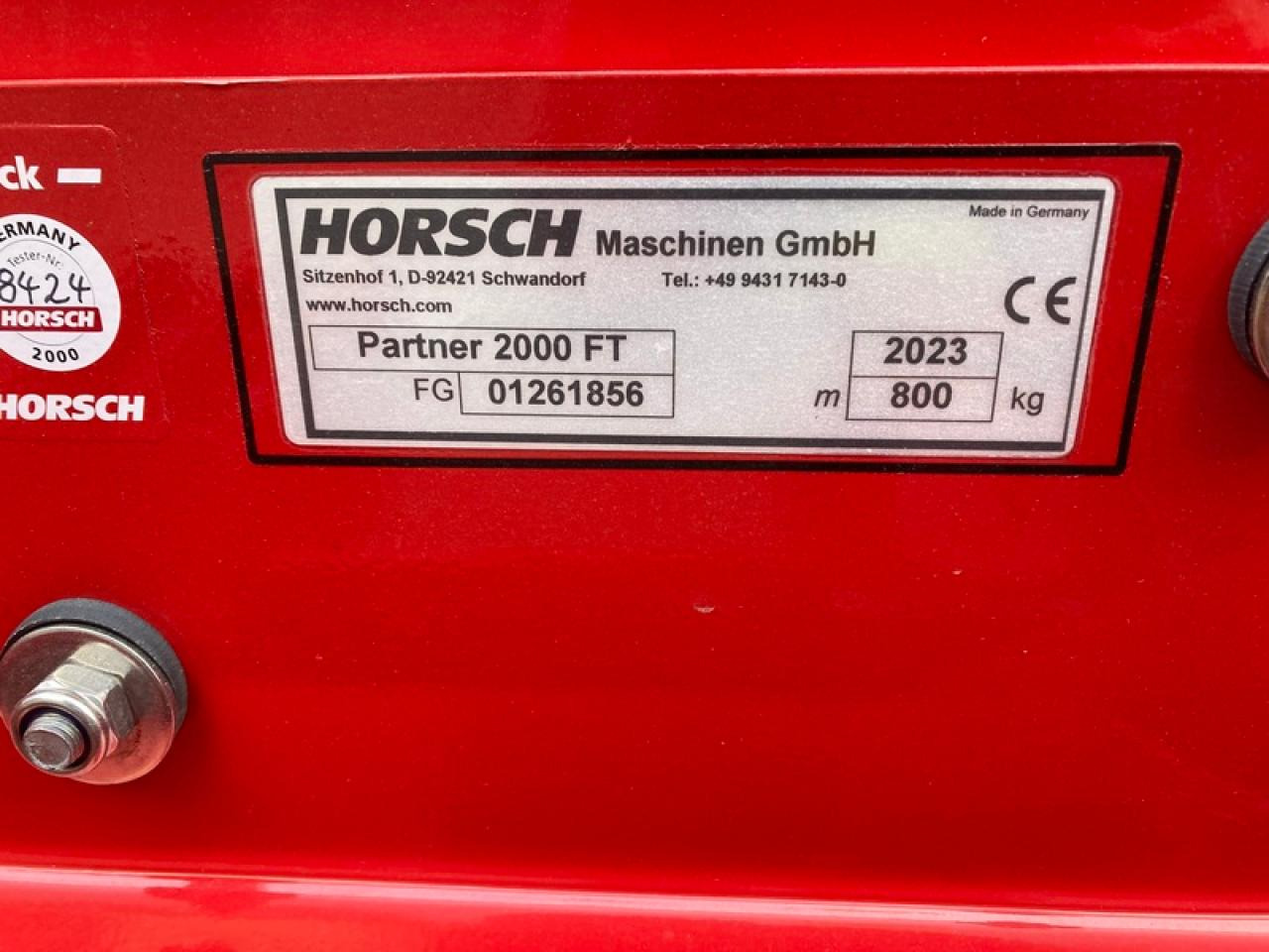 Horsch PARTNER 2000 - Fertilizer spreader: picture 4 Horsch PARTNER 2000 - Fertilizer spreader: picture 4